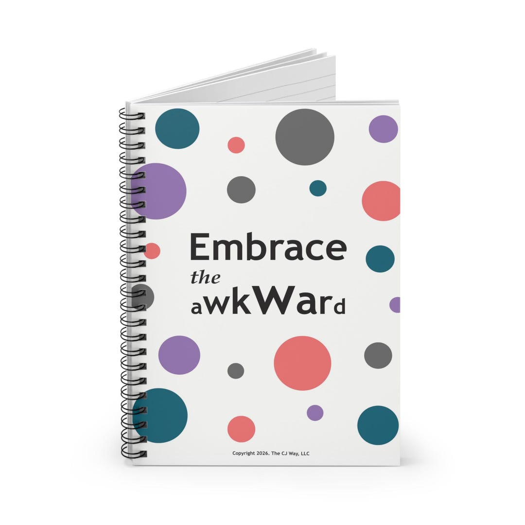 Notebook Embrace Embrace the Awkward Notebook | Inspirational Journal for Creatives ...