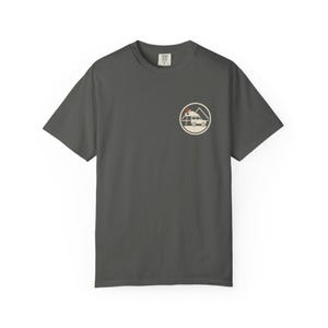 Choose the Dirt T-Shirt, Overlanding Back Print Tee with Small Rooftop Tent Chest Logo, 100% Cotton Comfort Colors Shirt image 5