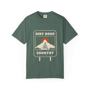 Dirt Road Country T-Shirt, Mountain Road Sign Graphic Tee, North Carolina Off Road Overlanding Shirt, Comfort Colors Bild 6