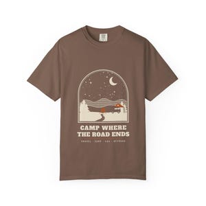 Camp Where the Road Ends T-Shirt, Night Sky Camping Graphic Tee, Off Road Overlanding Shirt, 100% Cotton Comfort Colors image 5