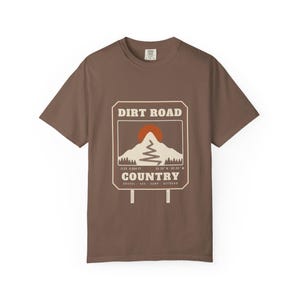 Dirt Road Country T-Shirt, Mountain Road Sign Graphic Tee, North Carolina Off Road Overlanding Shirt, Comfort Colors Bild 5