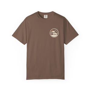 Choose the Dirt T-Shirt, Overlanding Back Print Tee with Small Rooftop Tent Chest Logo, 100% Cotton Comfort Colors Shirt image 4