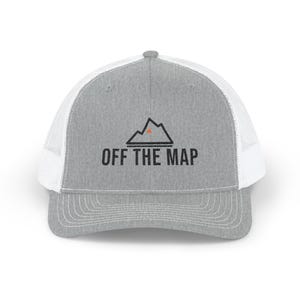 Off the Map Trucker-Cap, bestickte Richardson 112 Snapback-Kappe, Mountain Logo Overlanding- und Offroad-Cap
