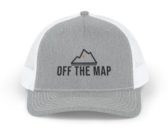 Off the Map Trucker-Cap, bestickte Richardson 112 Snapback-Kappe, Mountain Logo Overlanding- und Offroad-Cap