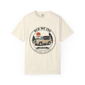 Old NC 105 T-Shirt, Linville Gorge Trail Log Badge Tee, Vintage Off Road Rig Graphic, 100% Cotton Comfort Colors Shirt image 2