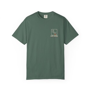 Low Range T-Shirt, 4x4 Shifter Back Print Tee with Pocket Logo, Off Road Overlanding Shirt, 100% Cotton Comfort Colors image 7