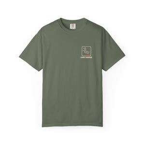 Low Range T-Shirt, 4x4 Shifter Back Print Tee with Pocket Logo, Off Road Overlanding Shirt, 100% Cotton Comfort Colors image 6