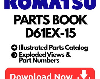 Komatsu D61EX-15, D61EX-150, D61EX-15E0 onderdelenboek – geïllustreerde onderdelencatalogus pdf-download