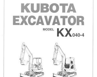 Gebruikershandleiding Kubota KX040-4 met directe toegang