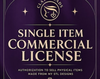 Single item commercial license certificate