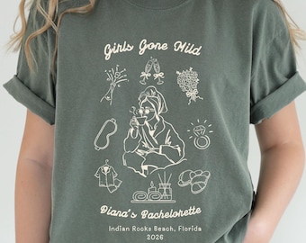 Girls Gone Mild Bachelorette Comfort Colors Shirt, Spa Weekend Tees