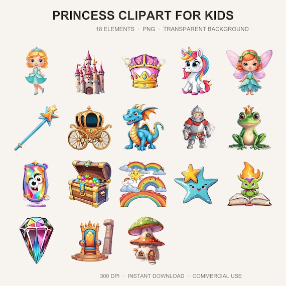 Princess Clipart for Kids