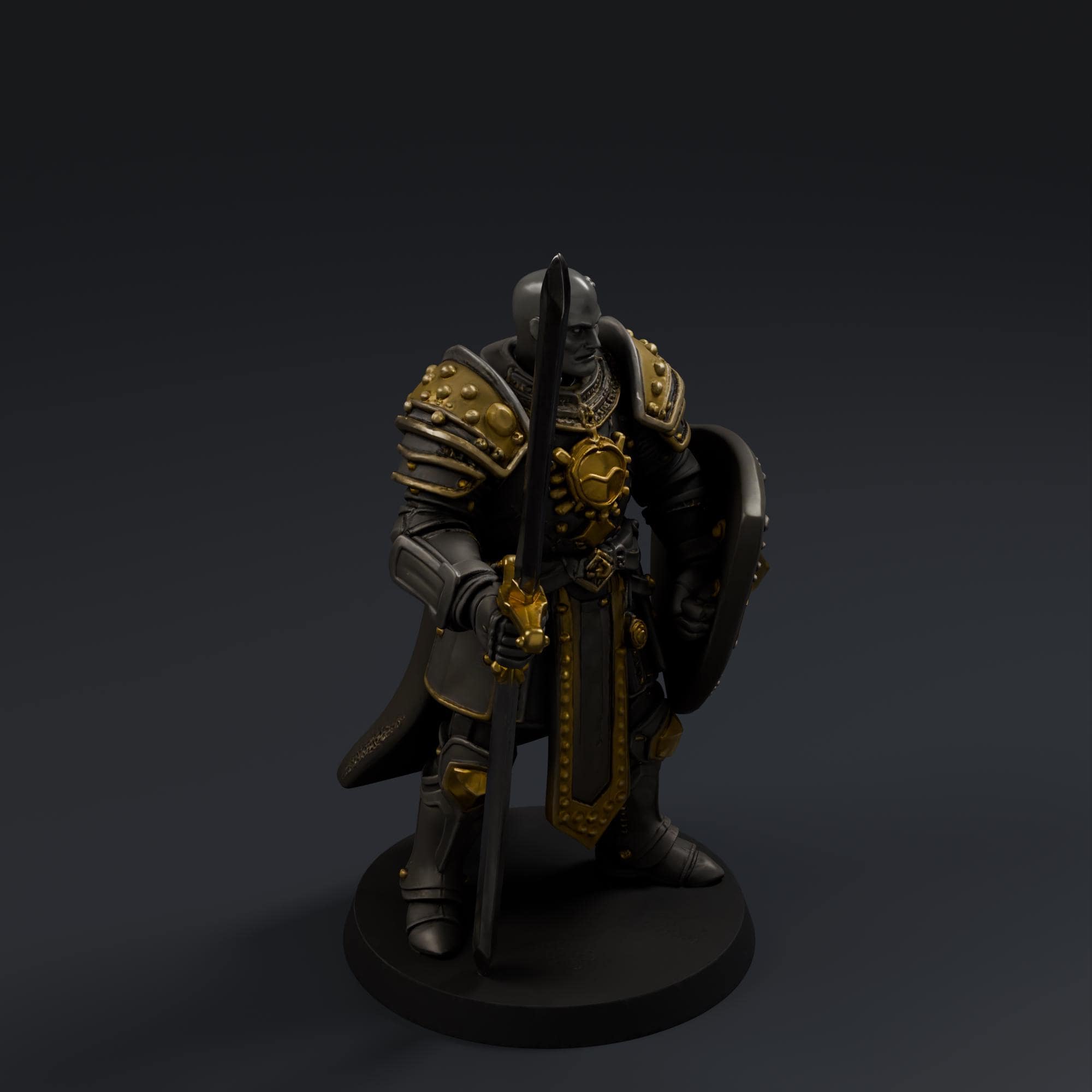 Knight STL File - Fantasy Tabletop Miniature 28mm Wargaming 3D Print