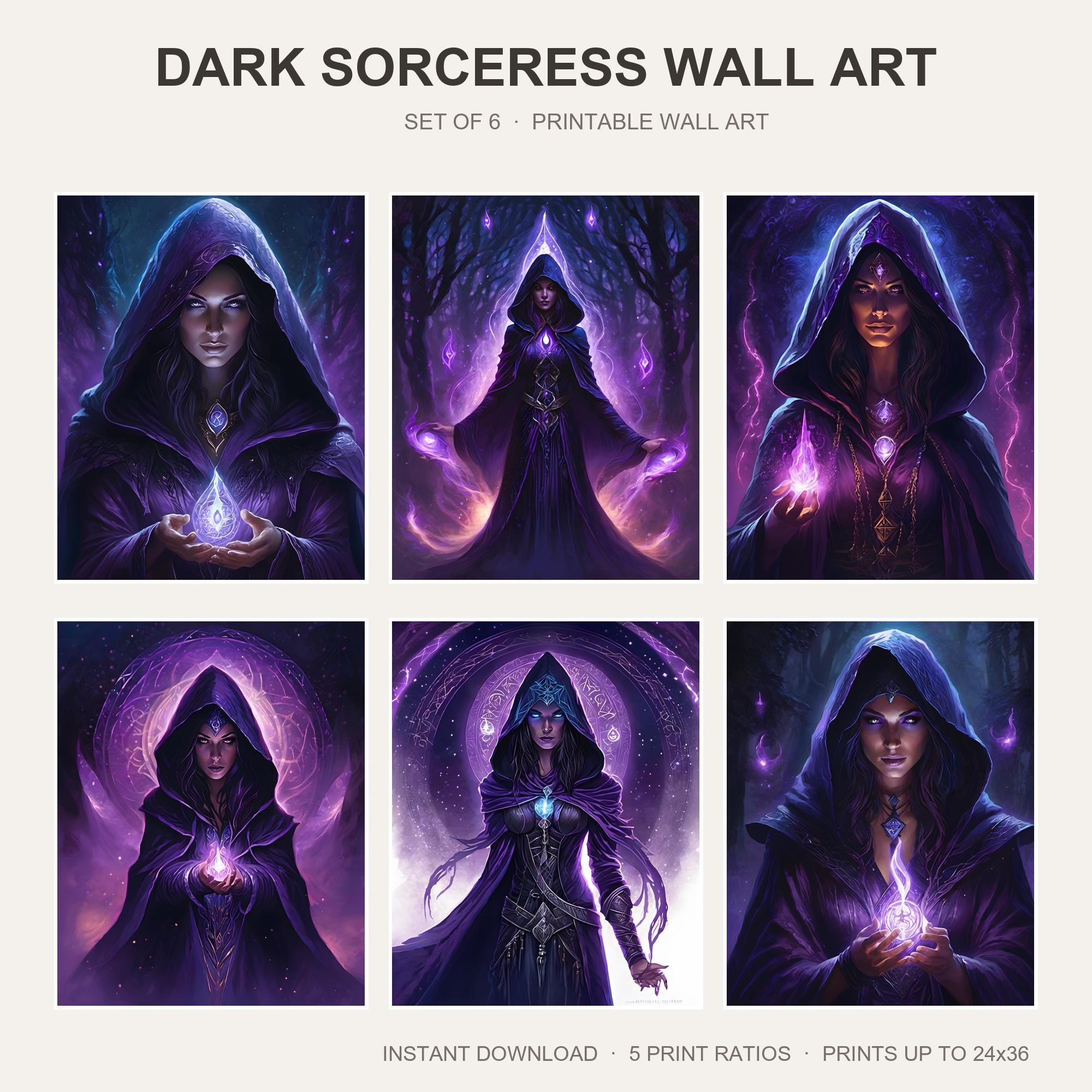 Dark Sorceress Wall Art