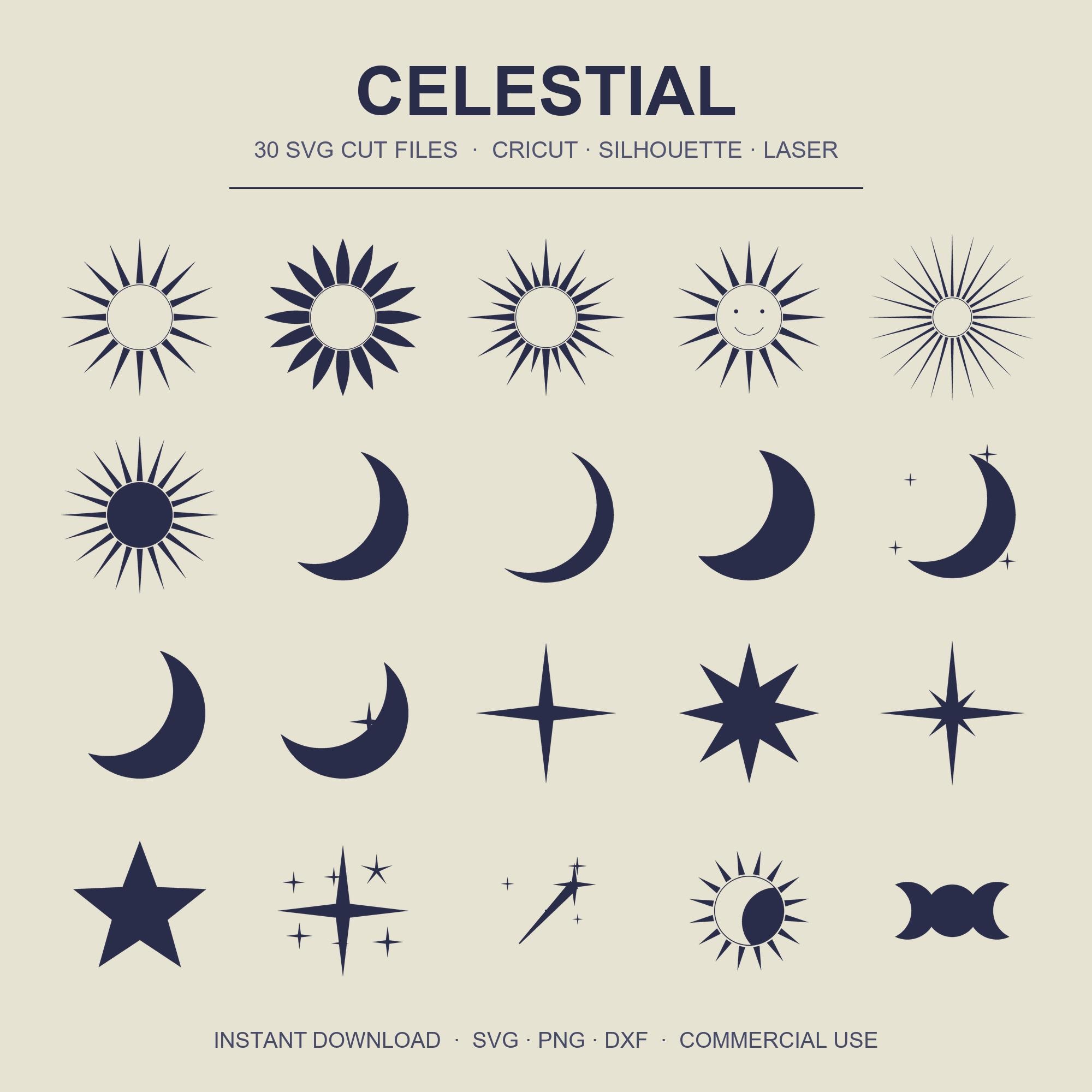 Celestial SVG Bundle