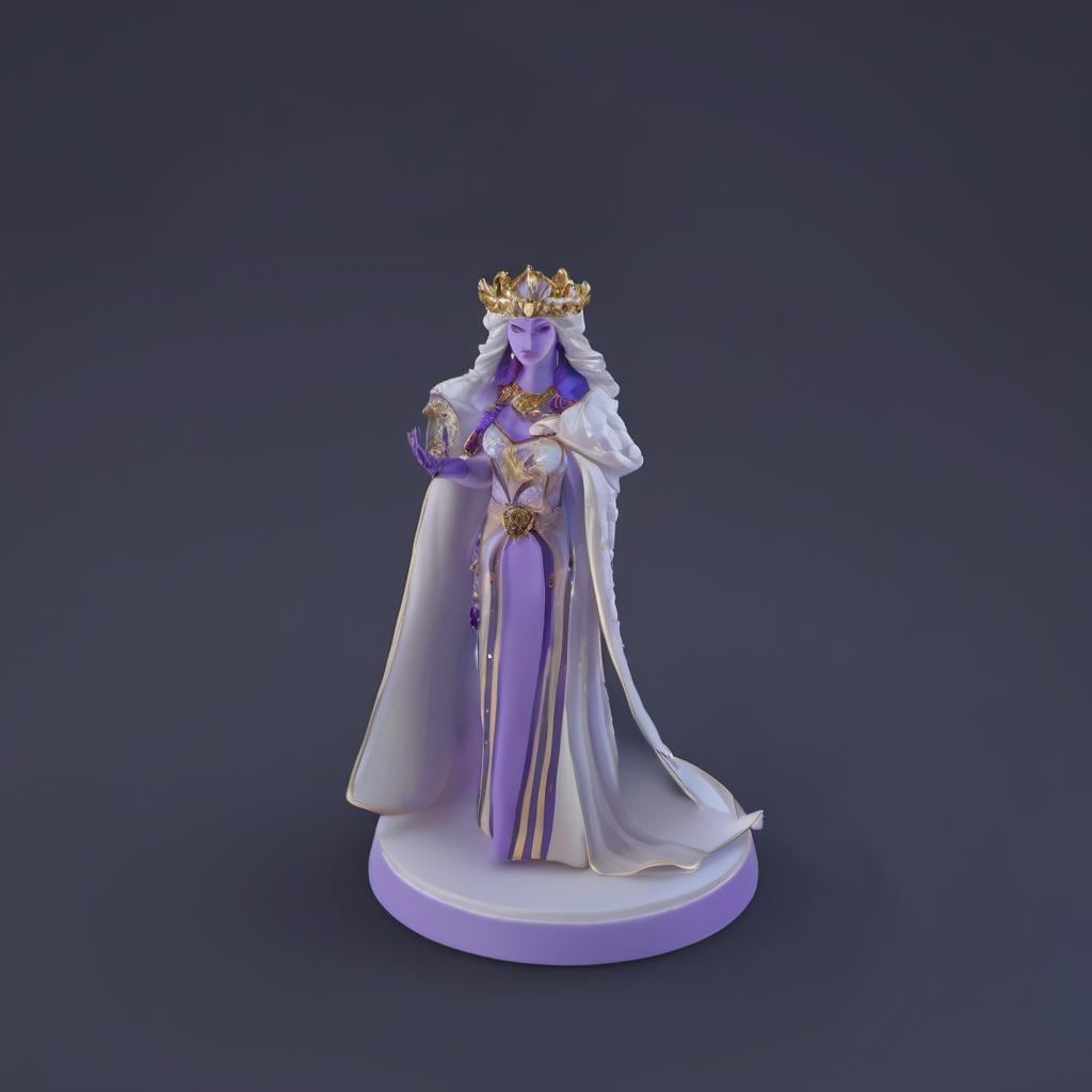 Nordic Queen STL File - Fantasy Tabletop Miniature 28mm Wargaming 3D Print
