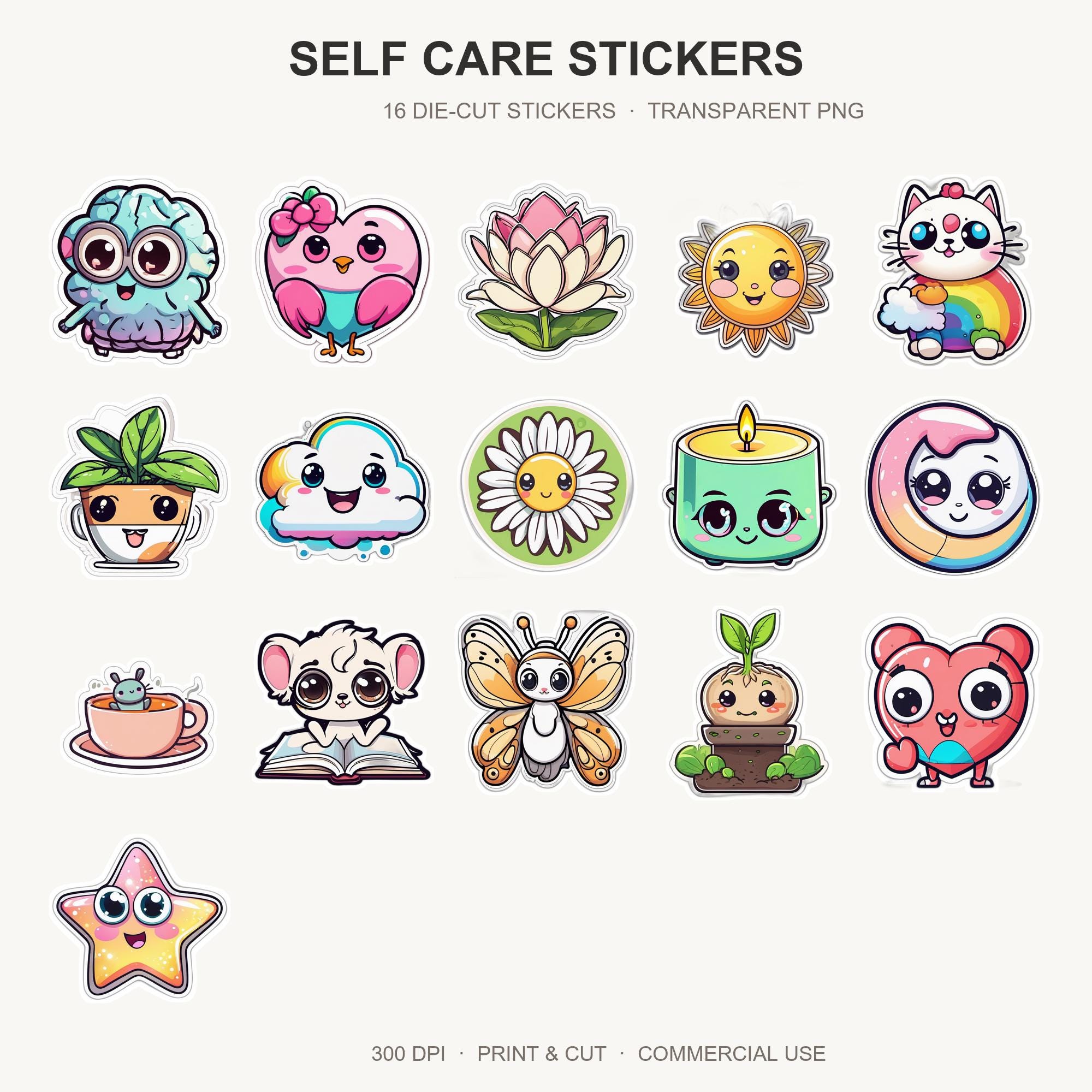 Self Care Stickers