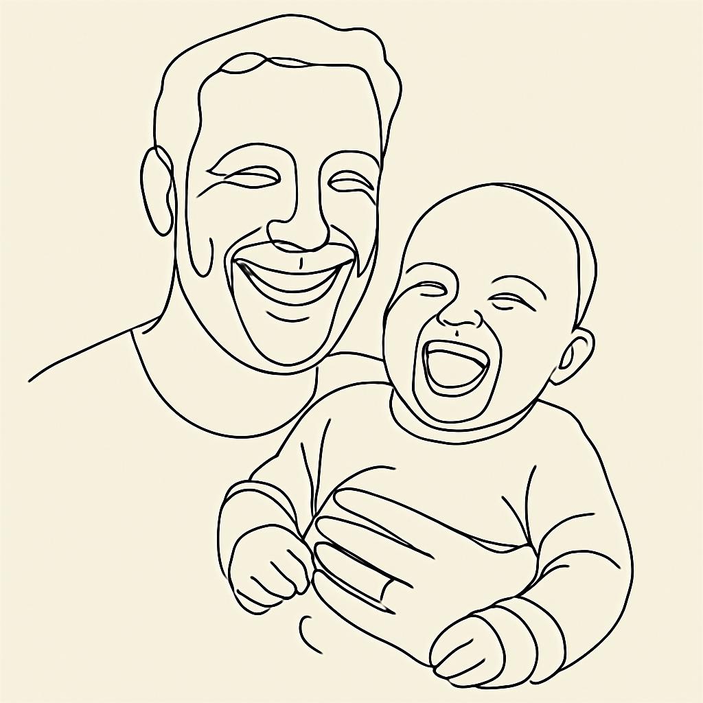 Custom One-Line Drawing Portrait From Photo