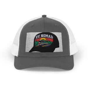 RV Nomad Snapback Hat - Funny RV Nomad Gift for Rv Life Lovers image 1