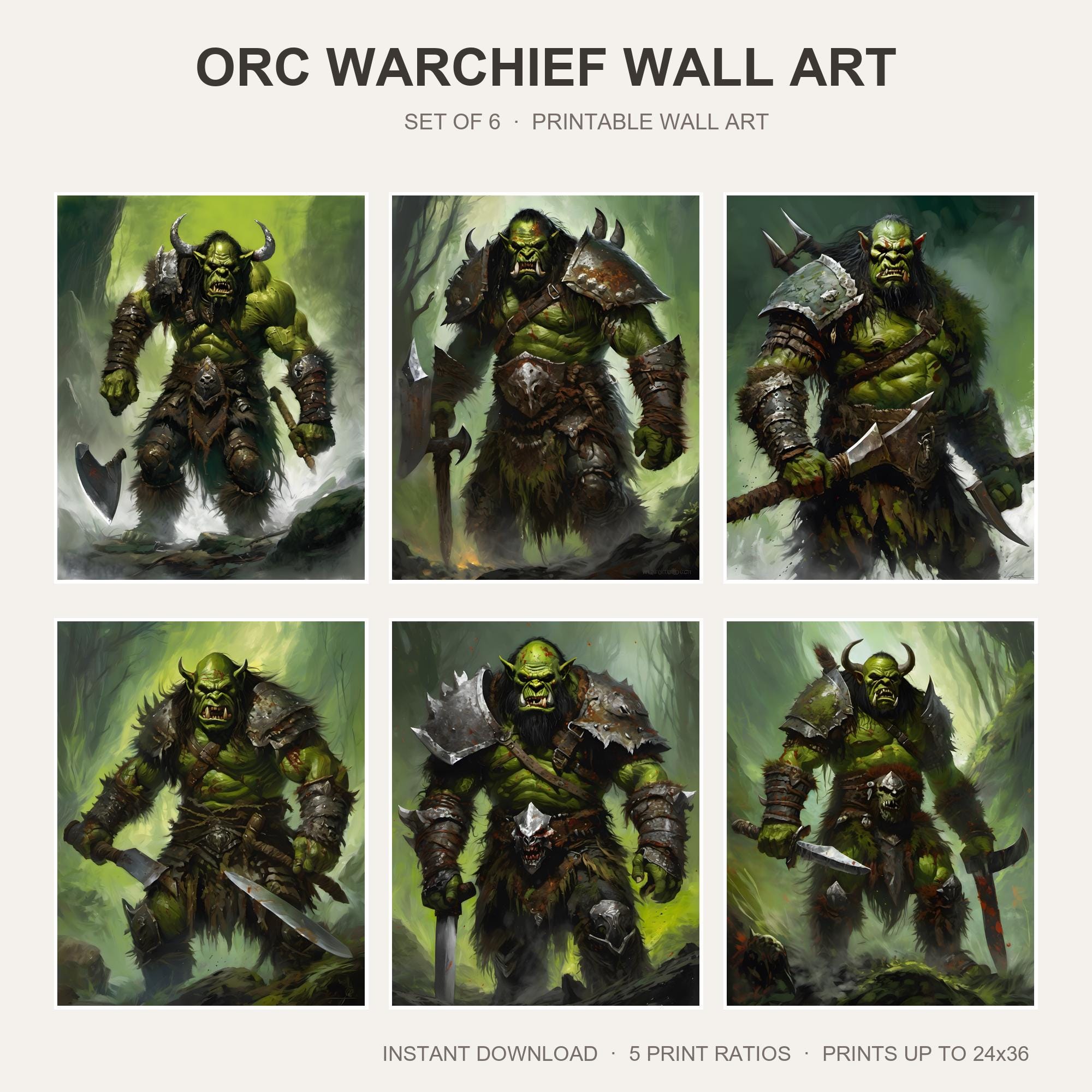 Orc Warchief Wall Art