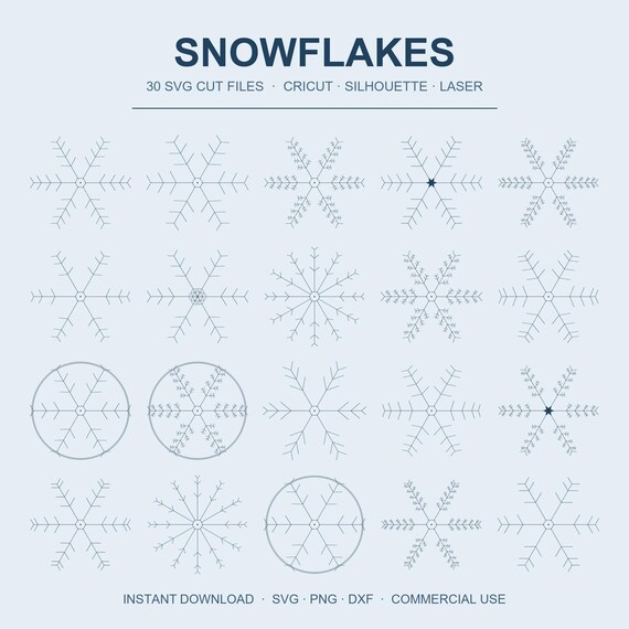 Snowflake SVG Bundle
