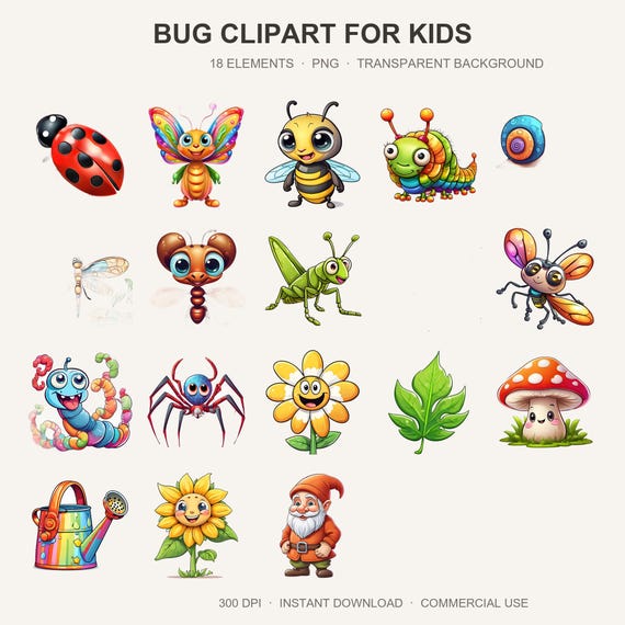 Bug Clipart for Kids