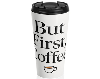 Funny Insulated Travel Mug Gift - Coffee Lovers Birthday Present for Friends