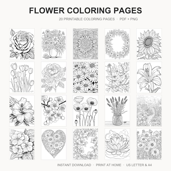 Flower Coloring Pages