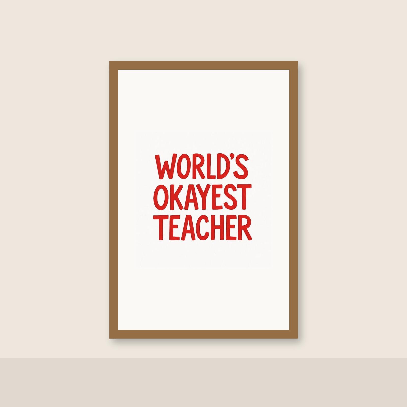 Teacher Gift Wall Art