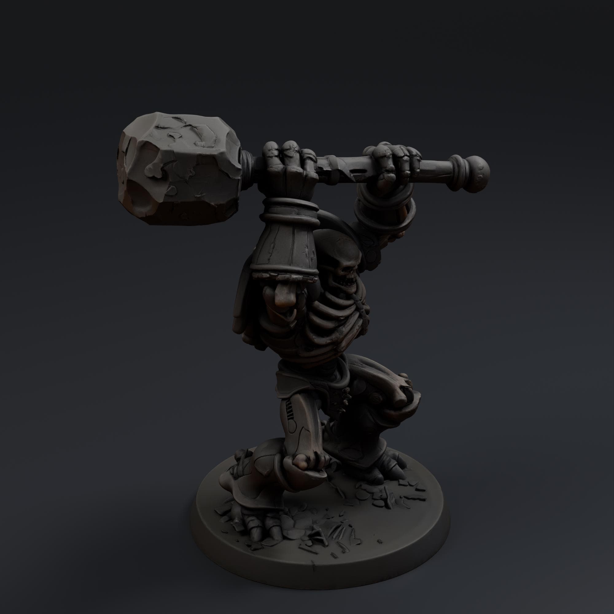 Skeletal Titan 3 STL File - Fantasy Tabletop Miniature 28mm Wargaming 3D Print