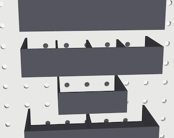 Drawer Organizer Tray STL Pack, 3D Print Files, Tool Box Trays, Garage Organization, Instant Download
