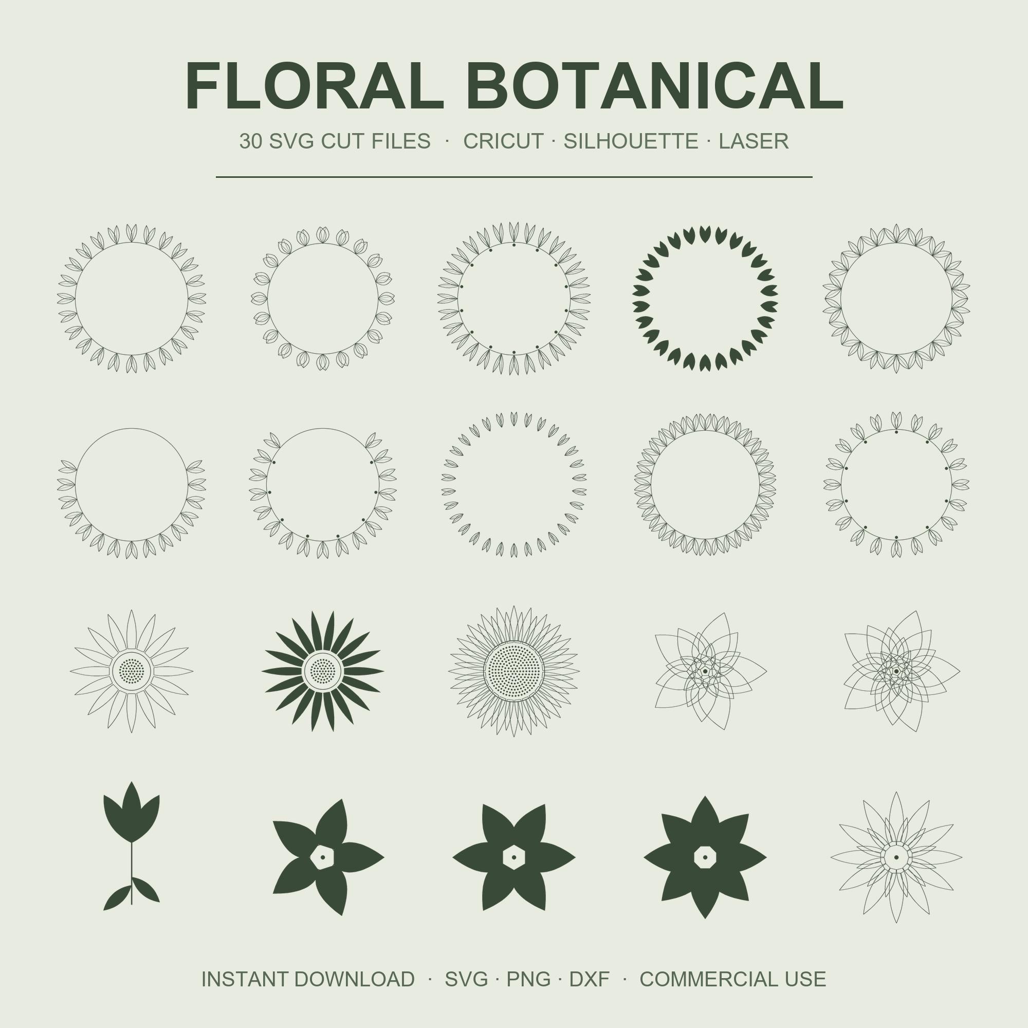 Floral SVG Bundle