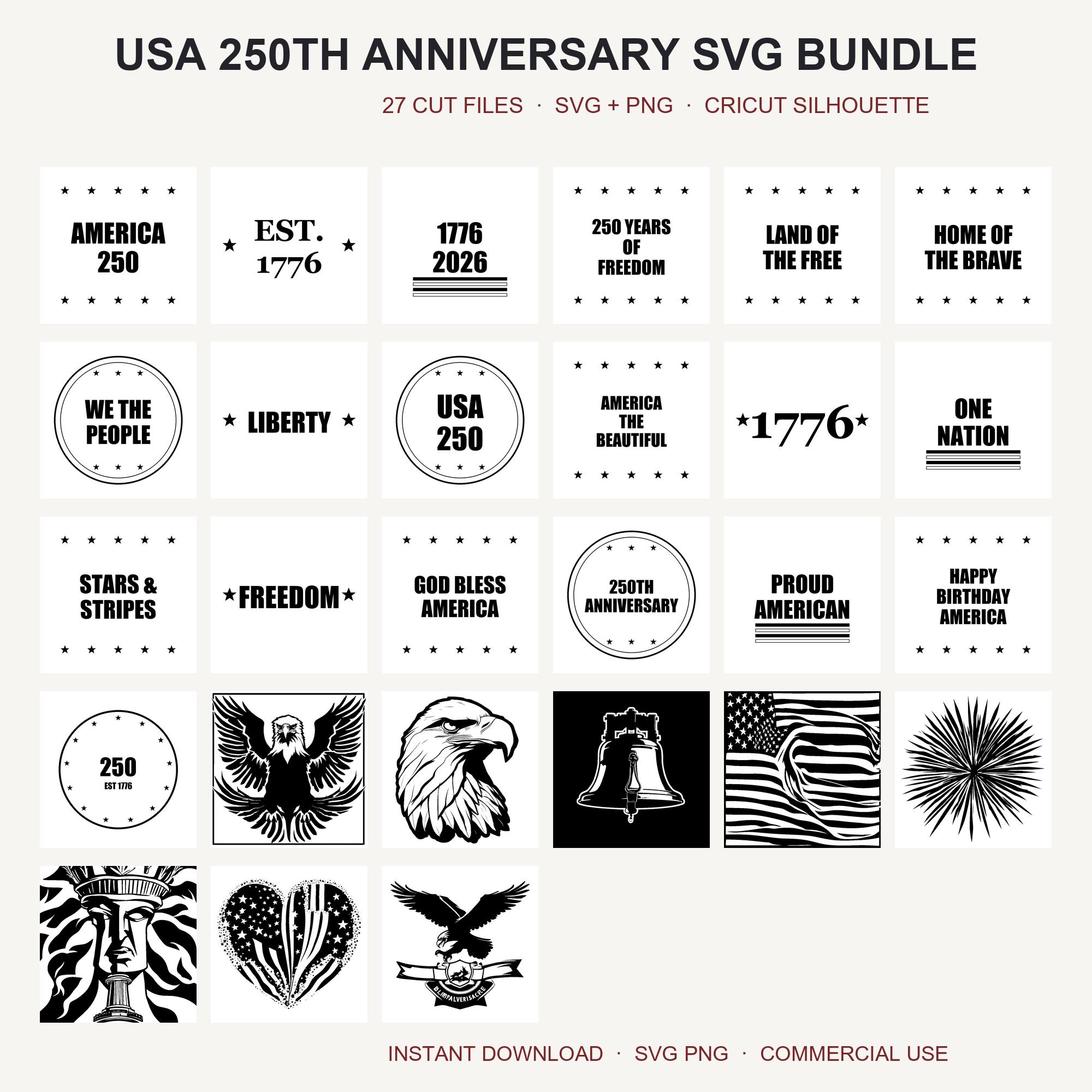 USA 250th Anniversary SVG Bundle