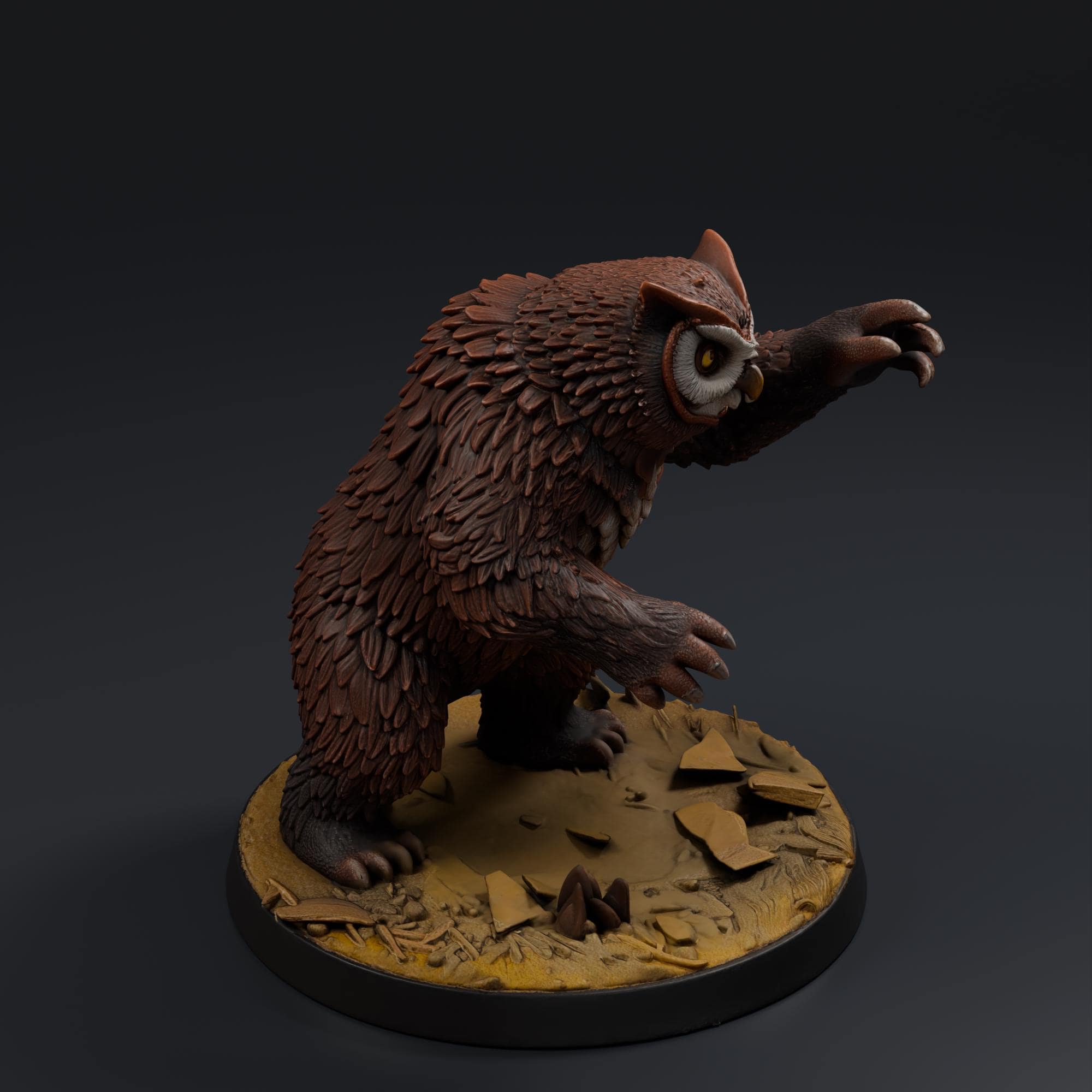 Owlbear STL File - Fantasy Tabletop Miniature 28mm Wargaming 3D Print