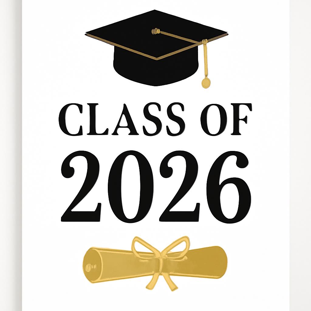 Class of 2026 Graduation Wall Art