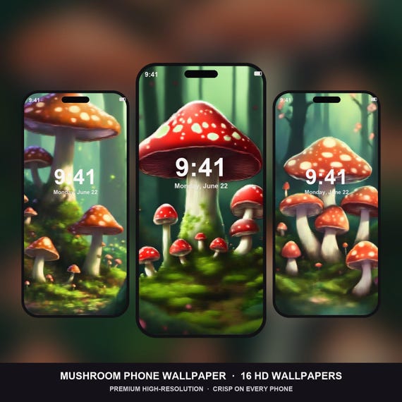 Mushroom Phone Wallpaper