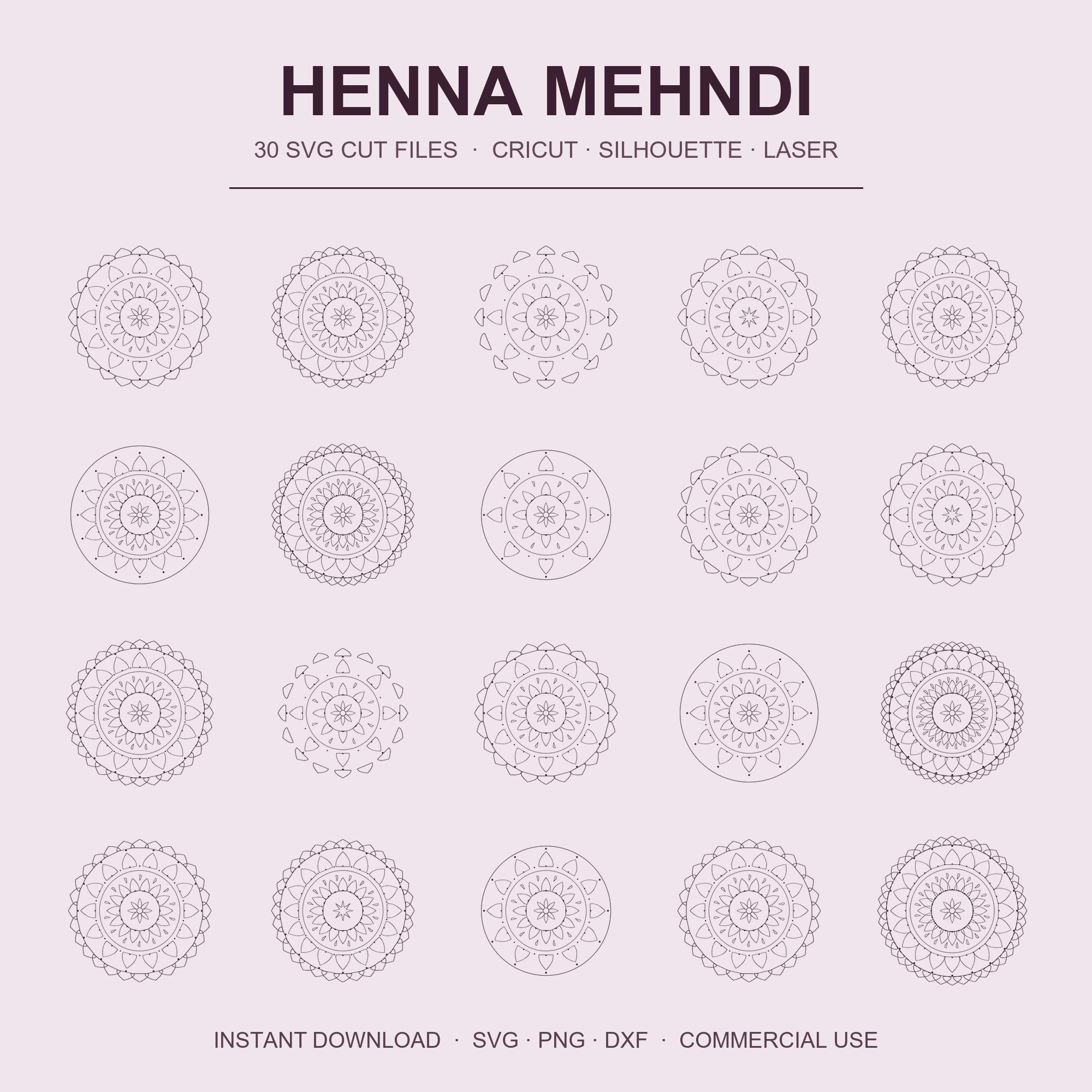 Henna SVG Bundle