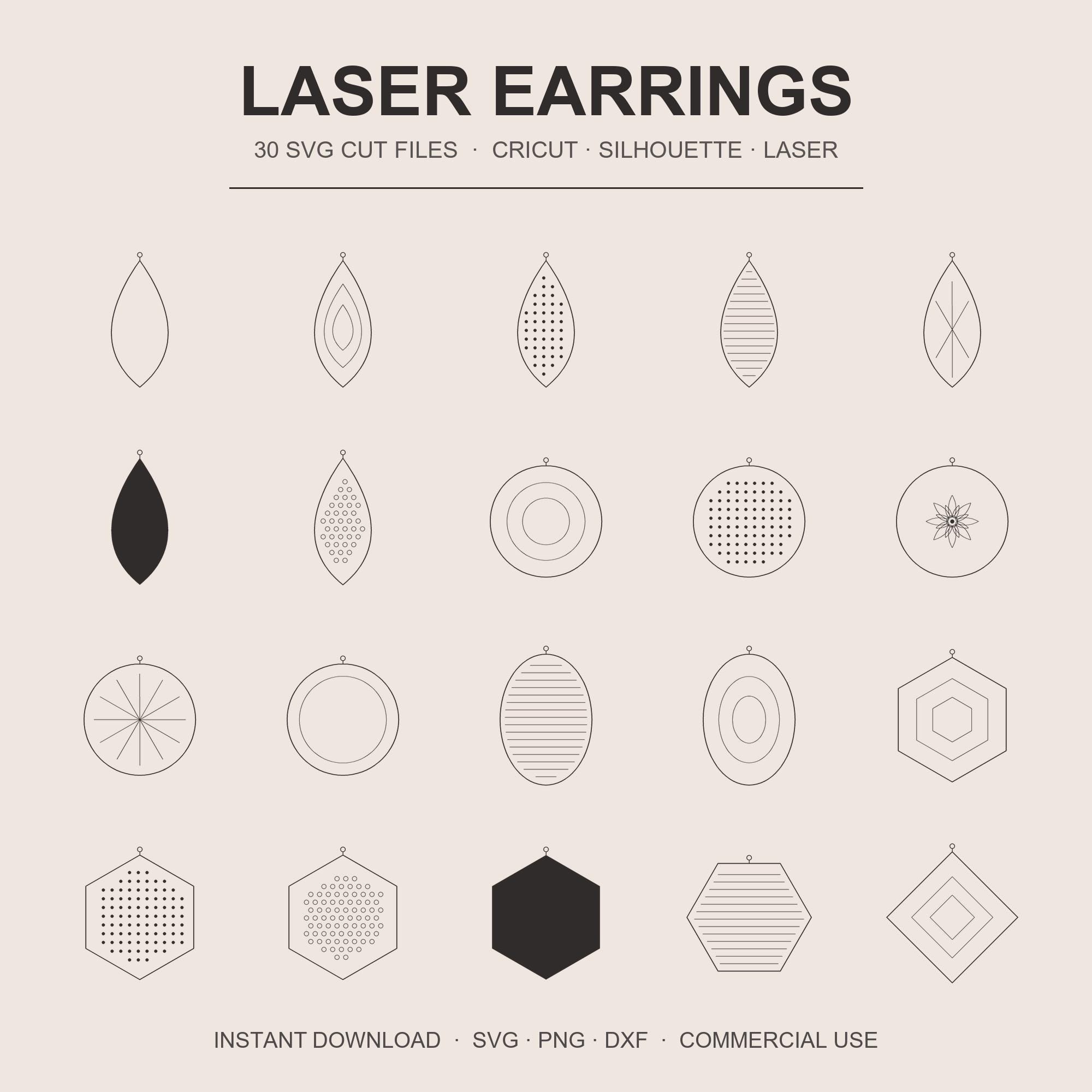 Earring SVG Bundle