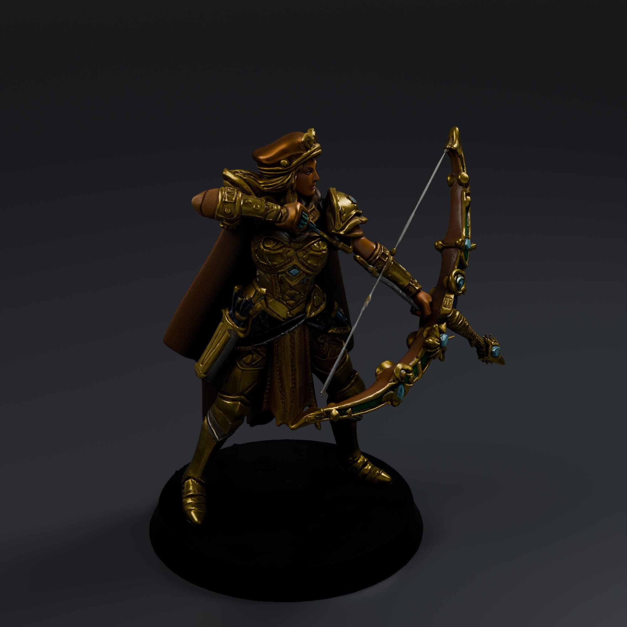 Ornate Archer STL File - Fantasy Tabletop Miniature 28mm Wargaming 3D Print