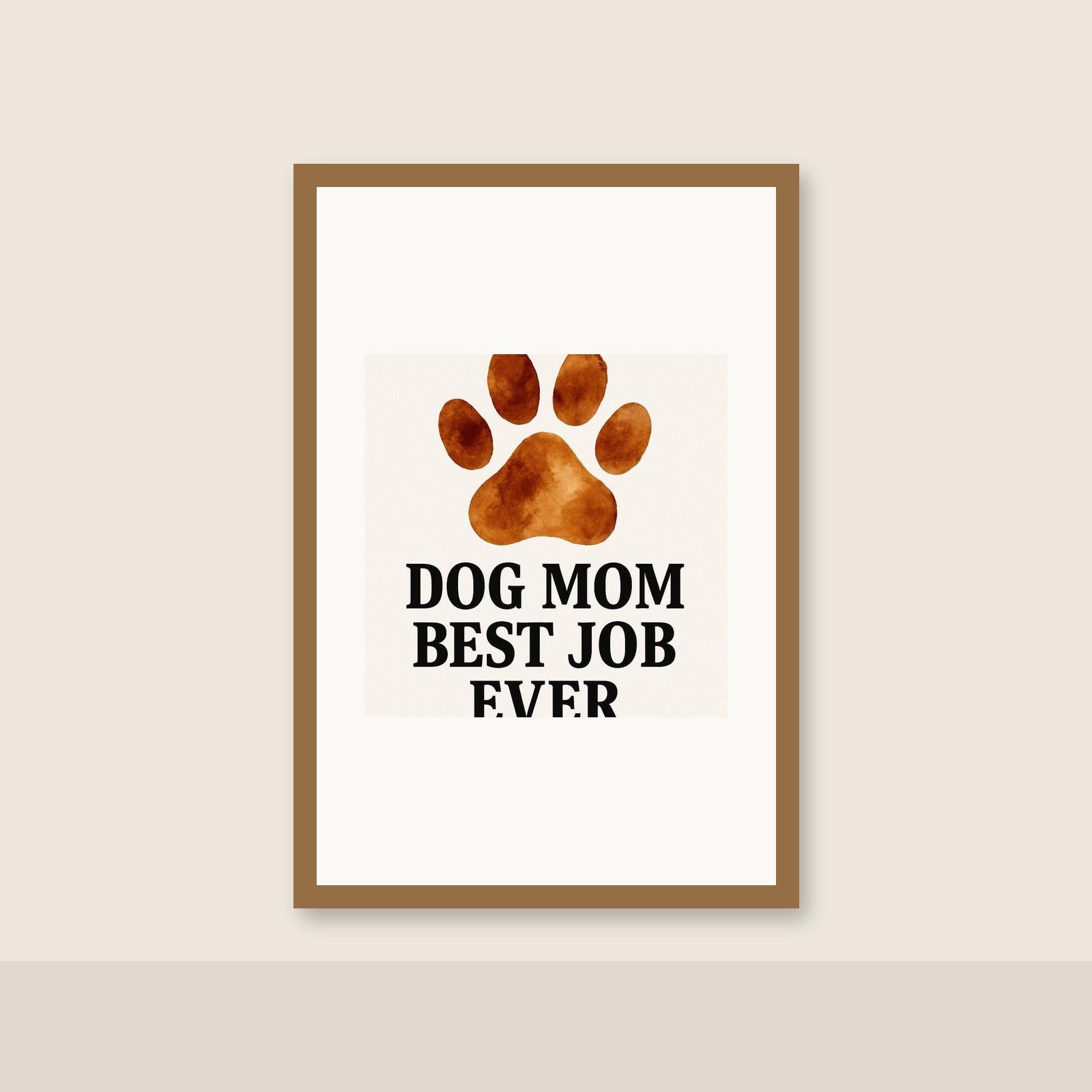 Dog Mom Gift Wall Art