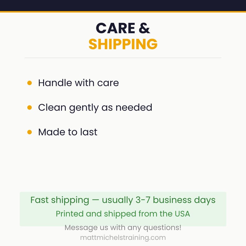 Care instructions and shipping info — RV Nomad Snapback Hat - Funny RV Nomad Gift for Rv Life Lovers