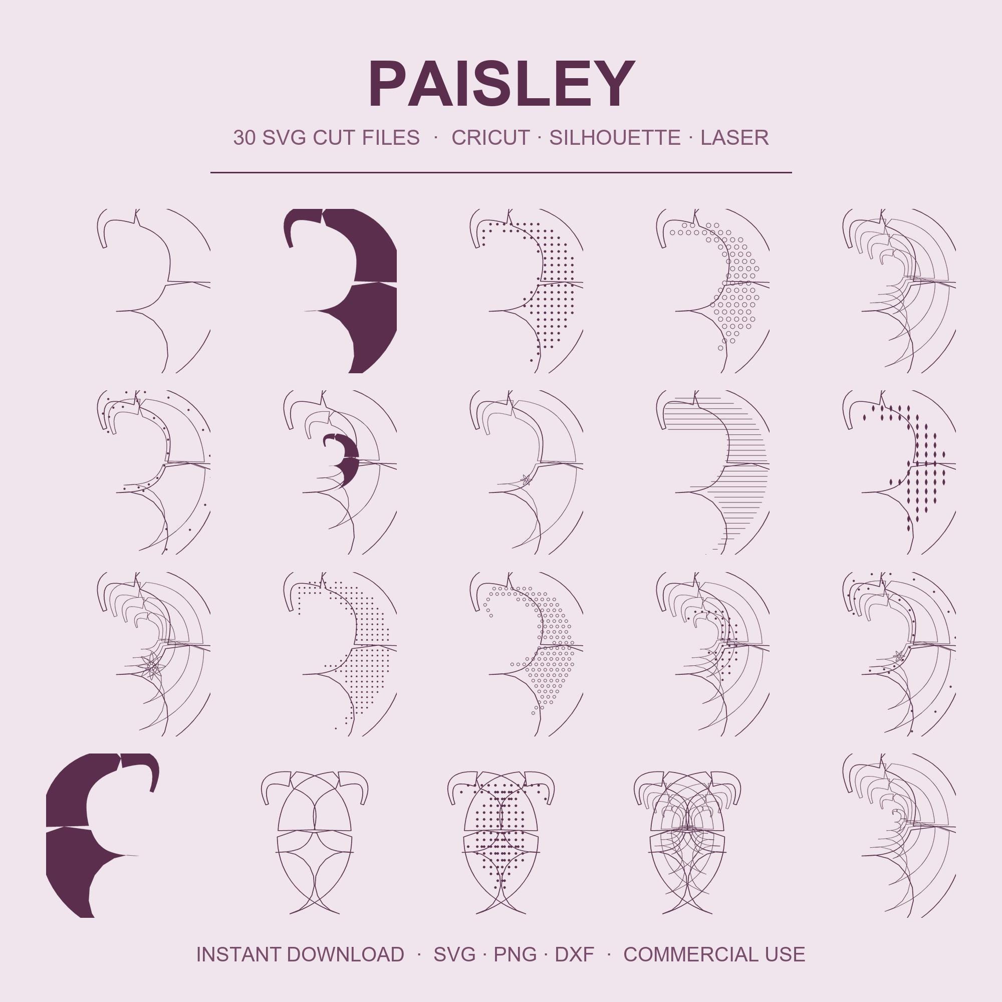 Paisley SVG Bundle