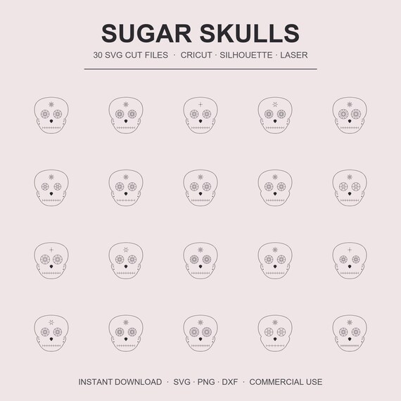 Sugar Skull SVG Bundle