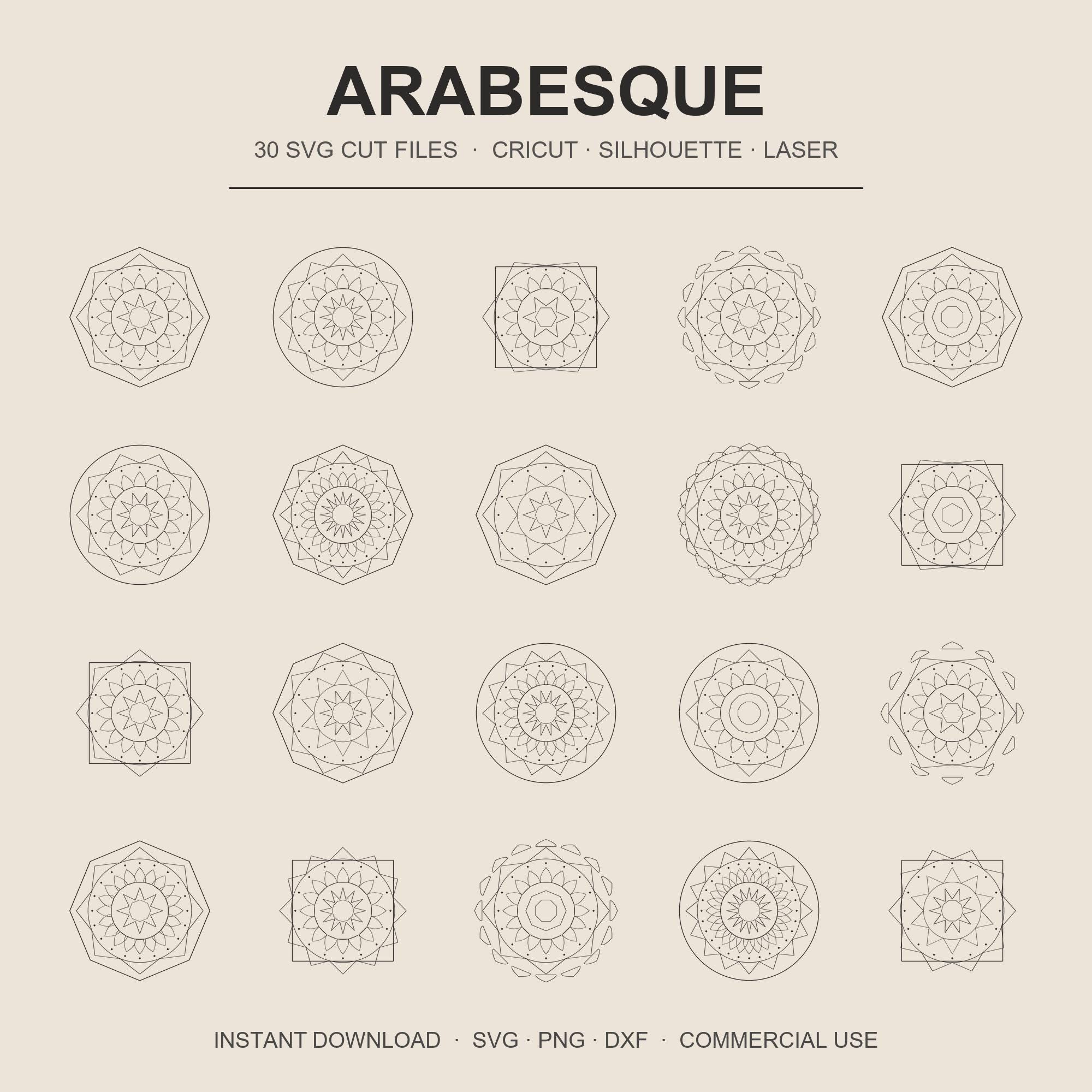 Arabesque SVG Bundle