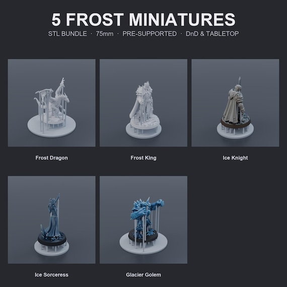 Frost & Ice Miniatures STL Bundle
