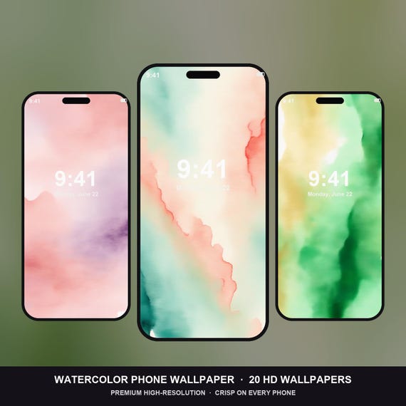 Watercolor Phone Wallpaper