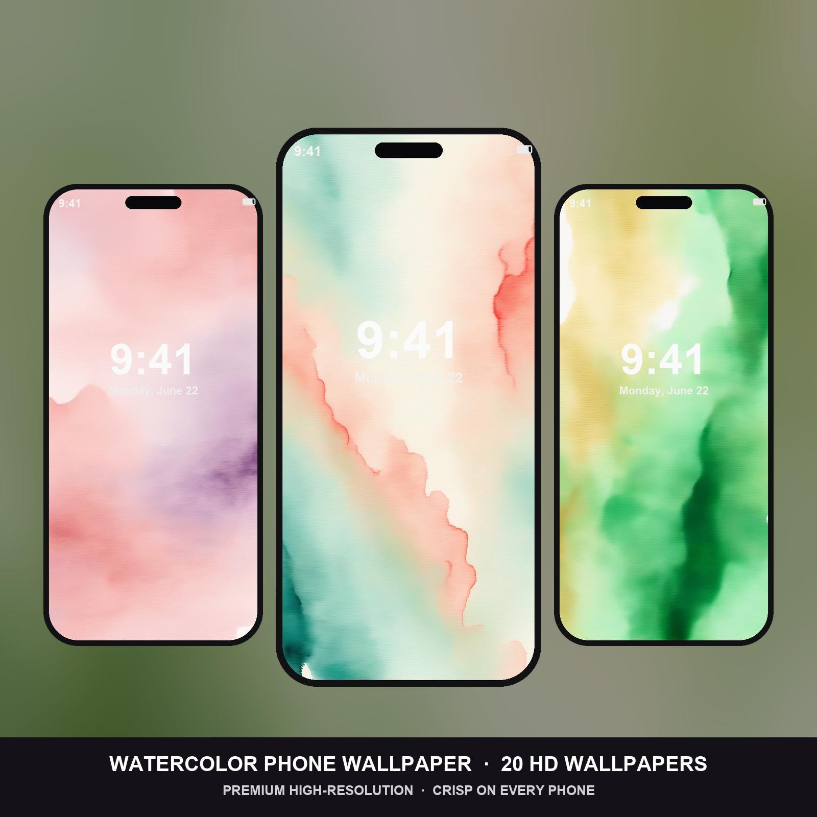 Watercolor Phone Wallpaper