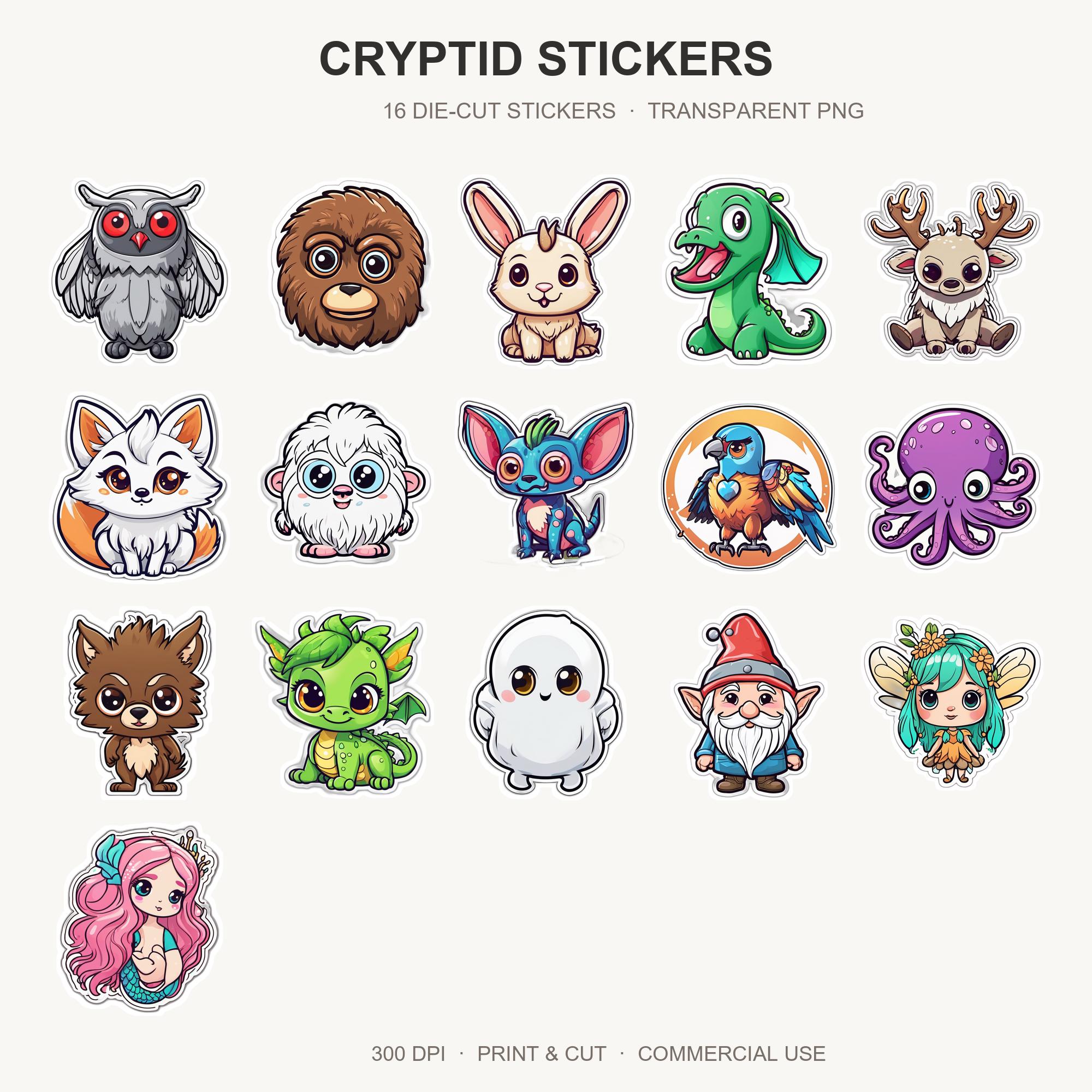Cryptid Stickers