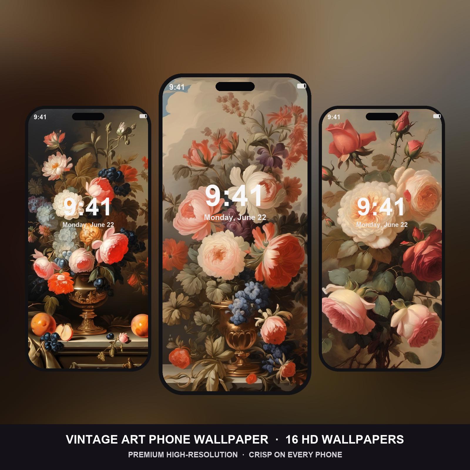 Vintage Art Phone Wallpaper