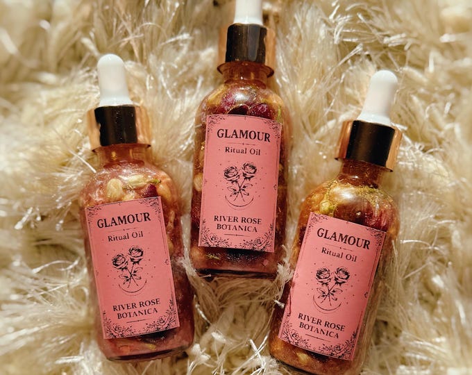 Glamour Ritual Oil 2oz, for Beauty, Confidence & Attraction | Enchantment, Self-Love, Aura Enhancement | Spiritual Anointing Oil, 60mL